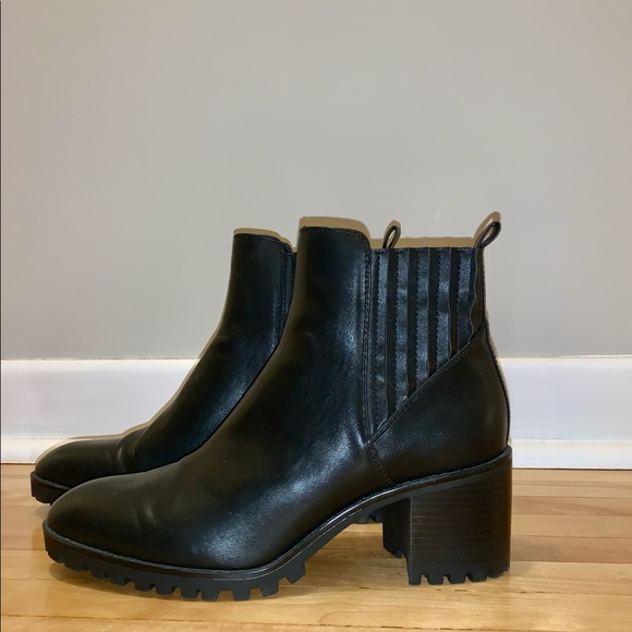 Zara Black Block Heel Boots. Size 41. NWOT - Picture 2 of 3